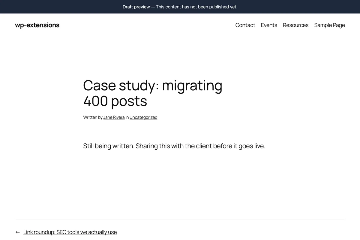 Share without a login