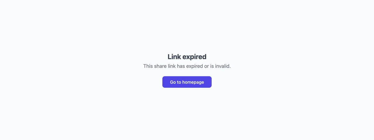 Expiring preview links
